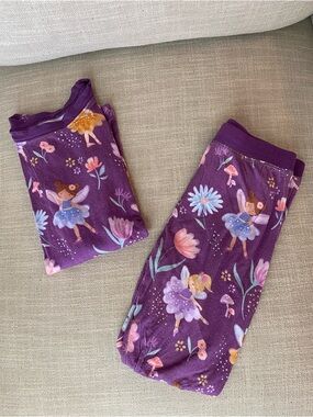 Little Sleepies Purple Fairy & Floral Kids Pajama Set